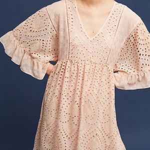 Anthropologie Akemi Kin Brooke Eyelet Swing Dress